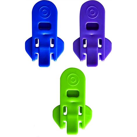 Ouvre-scellant de la canette à poussière manuelle (bleu + vert + violet) 3 pièces (1/5)
