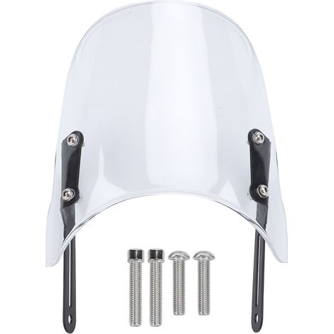 Pare-brise avant de moto incassable, panneau PMMA, déflecteur de vent avec support de montage pour Scrambler 400X 2023 – 2024 Transparent (1/5)