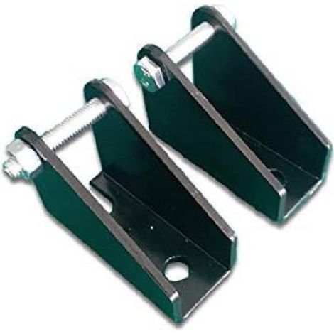 Ensemble de 2 supports de poussoir électrique, support de montage d'actionneur linéaire en U pour la fixation de la base du moteur alternatif (noir) (1/4)
