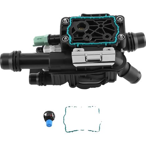 Carcasa del termostato, plástico resistente, 15 cm x 10 cm x 5 cm, compatible con Citroën Berlingo 1.6 Bluehdi, resistente al calor hasta 120 °C, certificado ISO 9001. (1/5)