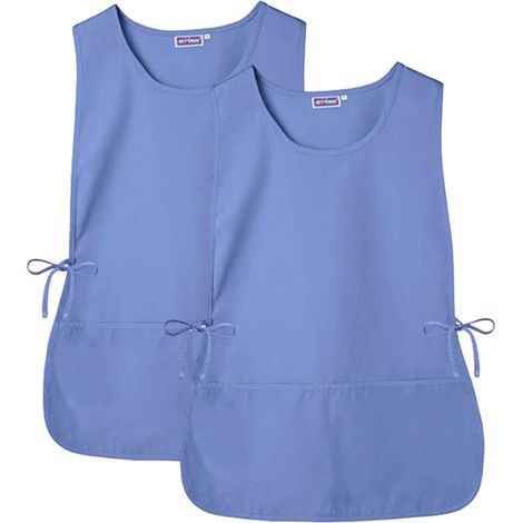 Ensemble gilet et tablier de travail (2 pièces) - bleu clair
