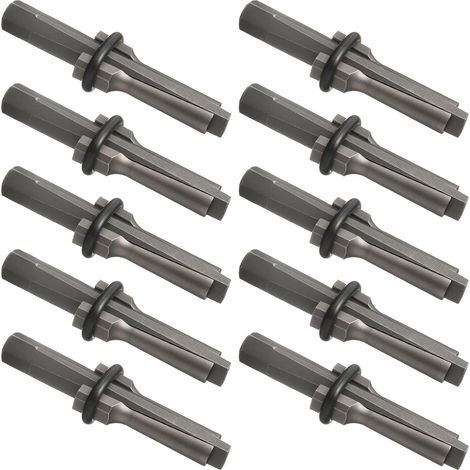 Set di 10 cunei per spaccare la roccia (1,6 cm) con cunei e cuscinetti in piuma per granito, cemento e marmo (1/5)