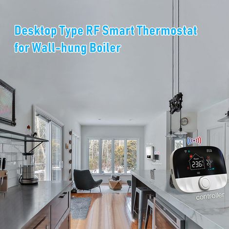 Eosnow Thermostat de chaudière Intelligent WIFI, avec Application et commande vocale, écran LCD coloré, pièce Programmable numérique intelligente (1/5)