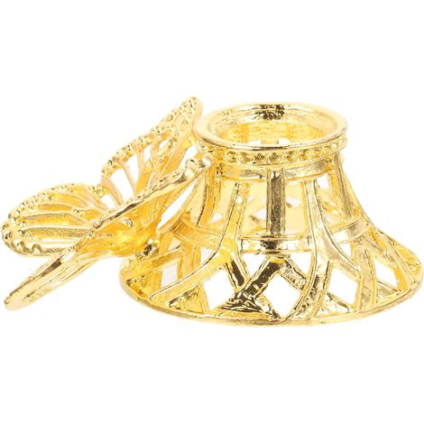 Socle Délicat en Alliage de Zinc Or de Papillon pour Boule de Cristal, Présentoir Créatif pour Affichage Ferme en Chambre ou Fenêtre (1/5)