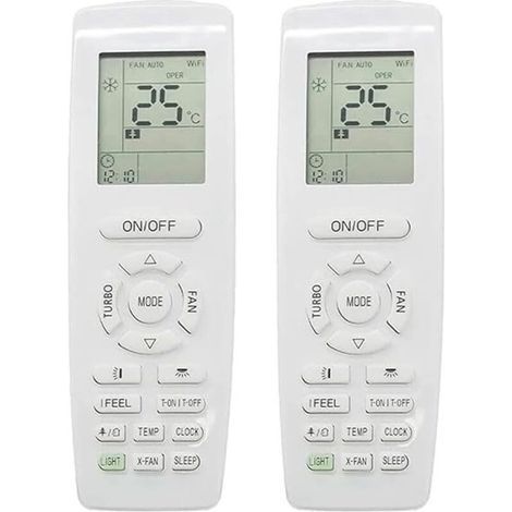 Fernbedienung für Klimaanlage - YAP1F - Heizung und Kühlung - Ersatzteil - 2 Stück (1/5)
