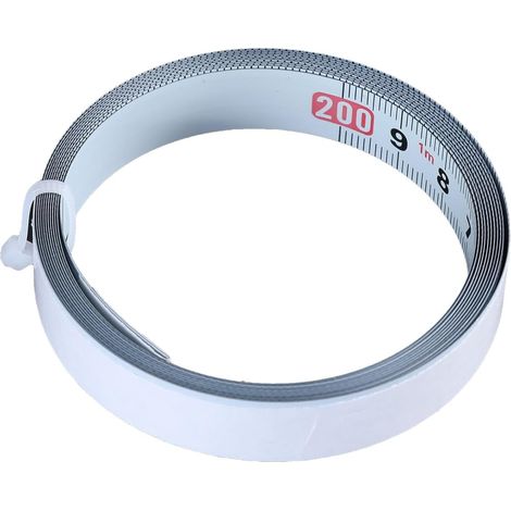 Mètre ruban rétractable, 2m, pour menuiserie et construction (1/5)