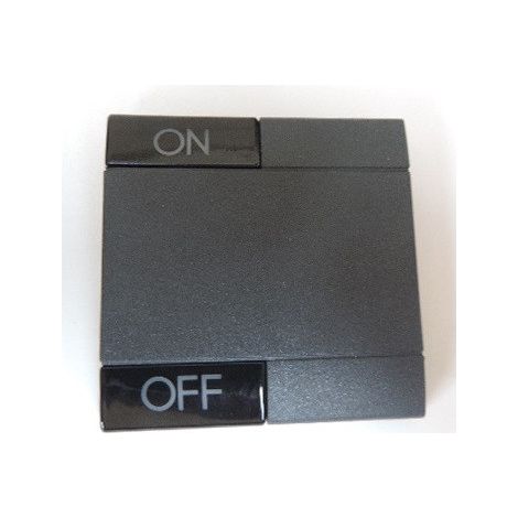 Enjoliveur manette 2 modules anthracite ON-OFF LivingLight Bticino (1/2)