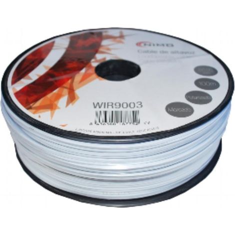 FPLUS paralelo plastic.2x0.5 blanc.x100mts. , Cable paralelo de plastico en rollo de 100 mtrs.