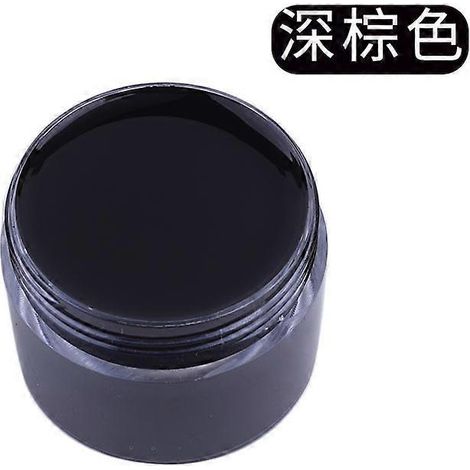 Crème de teinture et de réparation pour cuir, raviveur de couleur pour sacs, chaussures, canapés, vestes, masquant les rayures et restaurant le cuir véritable. Couleur : Marron foncé