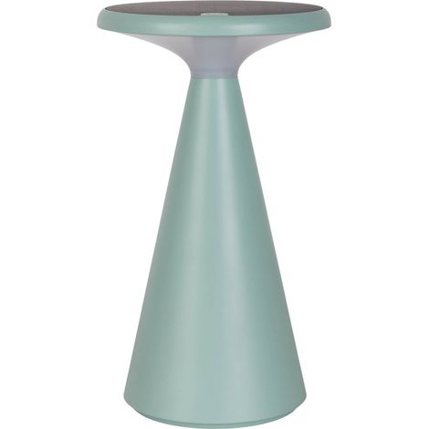 Lampe de table solaire rechargeable pour extérieur et intérieur en plastique vert 20 cm - PANGIVO (1/5)