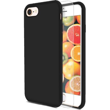 iPhone-Hülle aus Flüssigsilikon (schwarz)