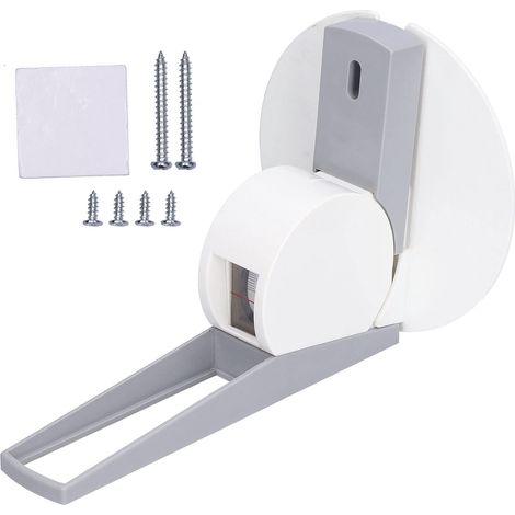 Mètre de Hauteur Fixé au Mur, Mètre de Rouleau de Stature de Règle de Croissance de Stadiomètre de 220 Cm avec le Ruban à Mesurer Compact D'abs de Plaque Murale, outil de (1/5)