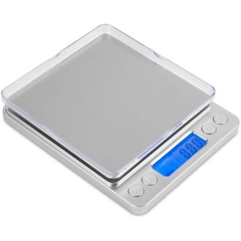 Mafiti Échelle de Gramme,Échelle de Cuisine Poids Numérique Mini Grammes Échelle de Bijoux 500g/0.01g Avec Écran LCD en Acier Inoxydable Pour la Cuisson des Bijoux de Cuisson
