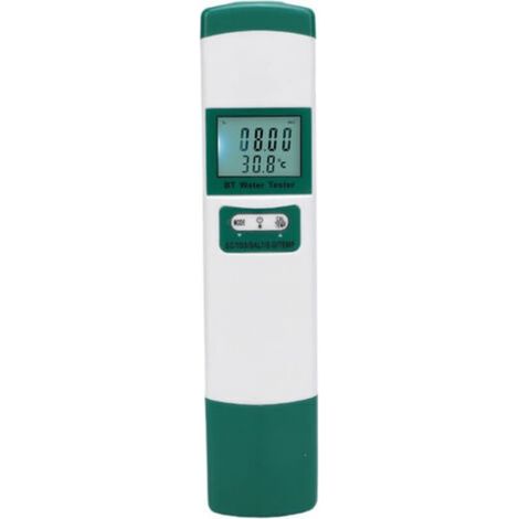 Intelligenter 5-in-1-Wasserqualitätstester EC TDS Salz SG TEMP Bluetooth präzise für schnelle Analyse (1/5)