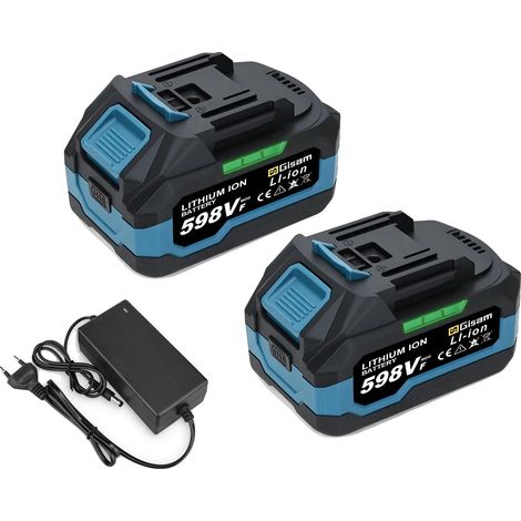 Batería recargable, capacidad de 4,0 Ah, voltaje de 18 V, 2 x 598 VF - 1 cargador (1/2)