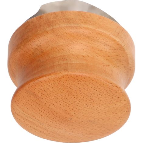 Distributeur de café, tasseur à café manuel, outil de nivellement de café à profondeur réglable avec manche en hêtre 53 mm/2,1 pouces (1/5)