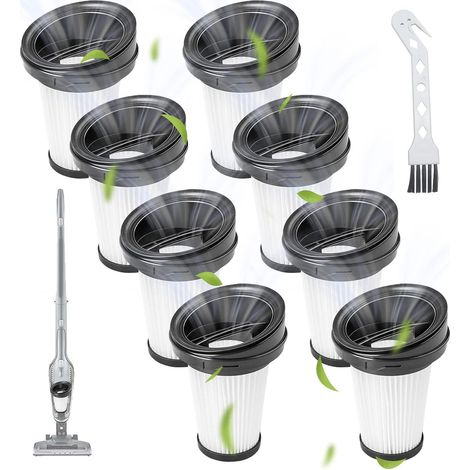 8 Stück VCH9632 Filter für Grundig VCH9629 VCH9630 VCH9631 VCH9632 VCH9832 VCH9829 Handstaubsauger Filter Hepa Filter Ersatzfilter Ersatzteile Ustauschfilter,Ersetzen Sie 9178008590 (1/5)
