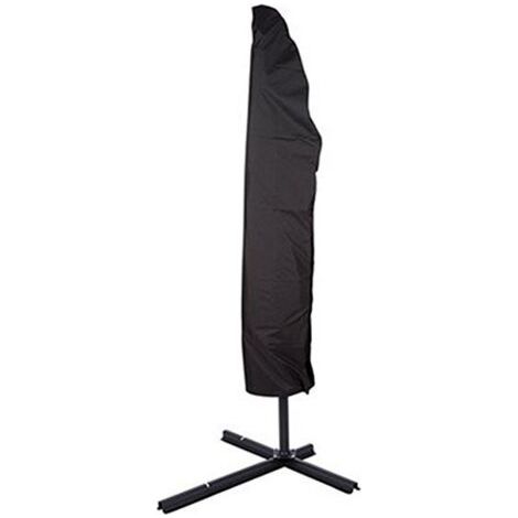 Sollbry Housse de Protection pour Parasol, Couverture de Parasol de Jardin Oxford 210D Excentré Bache Parasol Déporté, Imperméable, Résistant à UV, Coupe Vent et Neige (265x 70 x40CM)