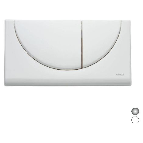 Placca 2 tasti viva duo cromo