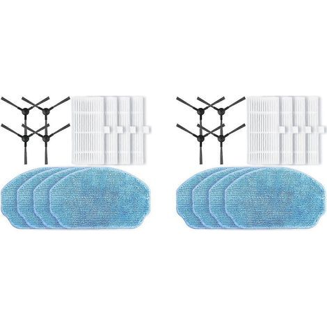 Kit de 2 pièces de rechange pour aspirateur Cecotec Conga 999 Origin X-Treme : brosse latérale, filtre HEPA et lingette microfibre, accessoires détachés. (1/3)