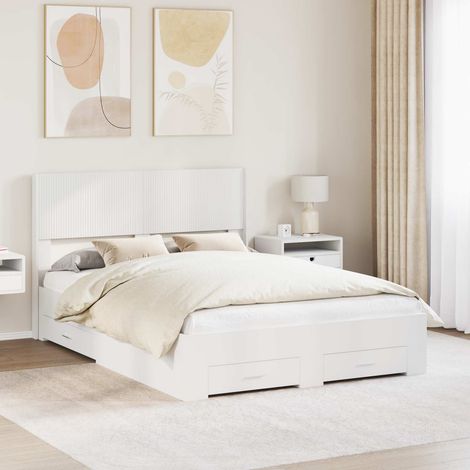 Estructura de cama con almacenamiento y cabecero (1/5)
