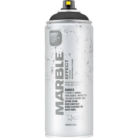 Bombe de peinture - Black - Effet marbre - EM9000 - 400ml - Montana Cans Effect