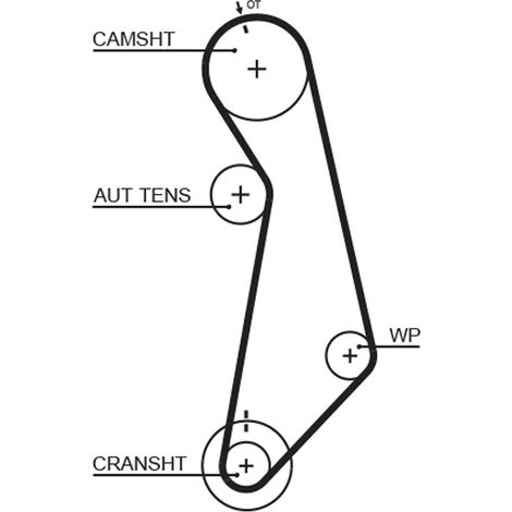 Pompe à eau + kit de courroie crantée Gates KP15489XS-2 BESTURN (FAW)