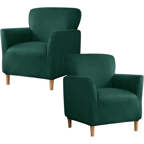 GDHZS-Lot de 1 ou 2 housses fauteuil cabriolet, extensibles, amovibles, coloris variable (1/5)