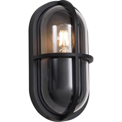 Outdoor-Wandleuchte schwarz oval IP65 - Target