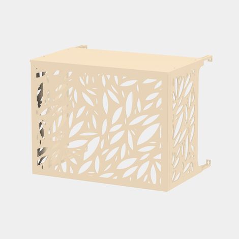 Cache climatiseur - Olivio Cache climatiseur - Olivio - Fixation murale - Ivoire RAL 1015 - Taille S (H 70 x L 90 x P 50-74 cm) (1/5)