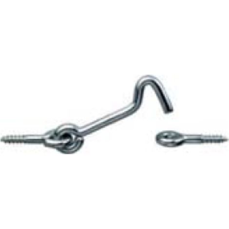 MASIDEF - 1 GANCIO PER FINESTRA INOX 100X4MM