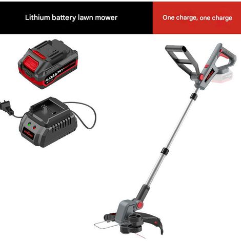 Tondeuse à gazon électrique sans balais 21 V, désherbeur multifonction, petit appareil ménager portable, 1 batterie, 1 chargeur (1/5)