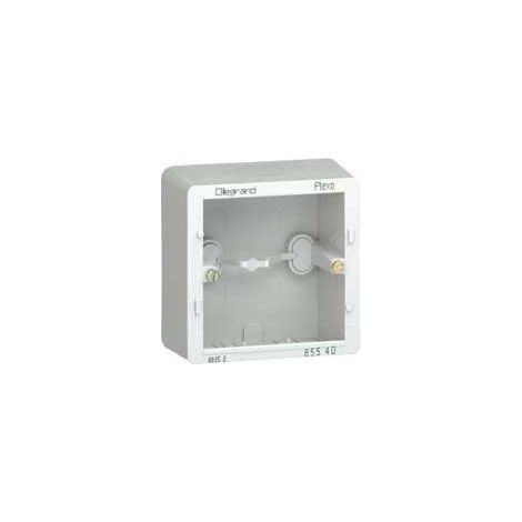 Legrand 085540 - Sagane - Plexo surface-mounted frame 1 post 82x82x40mm - Gray