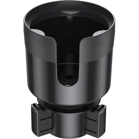 Expandable Car Cup Holder Adapter with Adjustable Base and Coaster for Most Car Cup Holders (1/4)