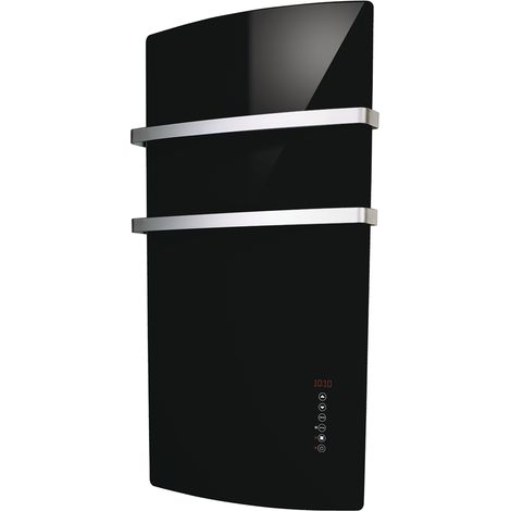 Secatoallas eléctrico en vidrio negro Radialight Deva GLANER02  Negro