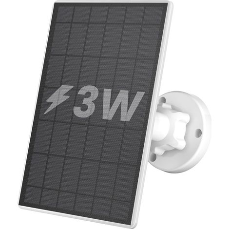 Panneau Solaire Compatible avec Toutes les Caméras de Surveillance WiFi sur Batterie, Connecteur Type-C, Support Orientable à 360°, Étanche IP66, Incluant ZS-GX3S, ZY-C2, S1, S5, etc. (1/5)