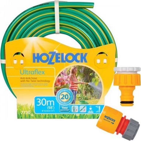 Hozelock 7730 Ultraflex Hose 30M Ultimate Anti Kink No Twist Hose New 6680