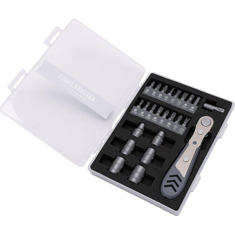 24-in-1 Ratschenschraubendreher-Set mit magnetischen Schraubendreherbits (1/5)