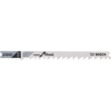 Bosch 3x Stichsägeblatt U 101 D Clean for Wood - 2608637723