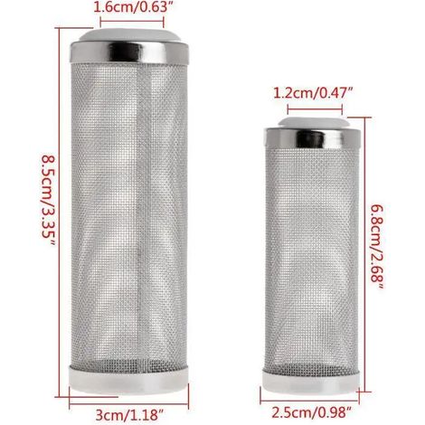 Filtre d'entrée pour aquarium, cylindre avec grille de protection en acier inoxydable, pompe de filtration d'eau pour aquarium, accessoires pour aquarium.