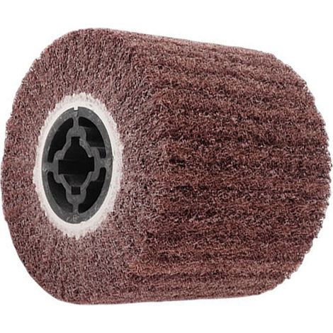 Roue de polissage à tambour à fil, à brosse, à noyau en caoutchouc, pour acier inoxydable, aluminium et fer, grain 180 (1/5)