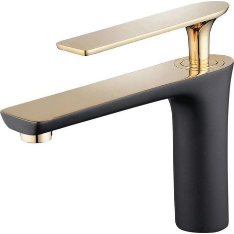 Ikodm – Robinet de lave-mains en laiton massif – Finition métal – Hauteur sous bec 185 mm – Débit 1,5 GPM pour salle de bain haut de gamme (1/4)