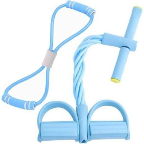 Guyode Corde de Tension Multifonctionnelle avec Figure 8 Bande de Résistance et Elastique 6 Tubes Élastique Fitness Sit-ups Bodybuilding Expander Bandes pour Domicile Gymnase Bureau (1/5)