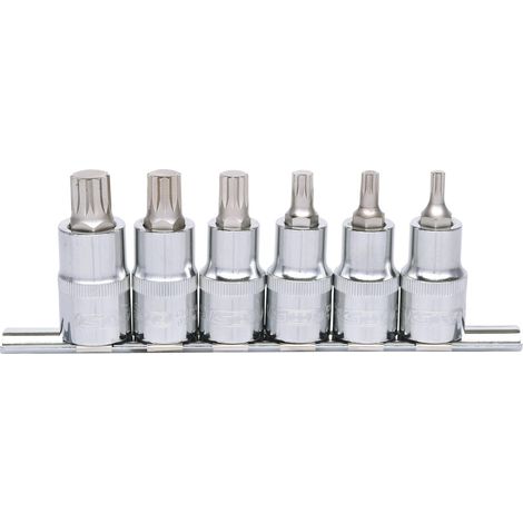 1/2" Serie di bussole p.viti XZN CHROME 6 pzM5-M14 (1/2)