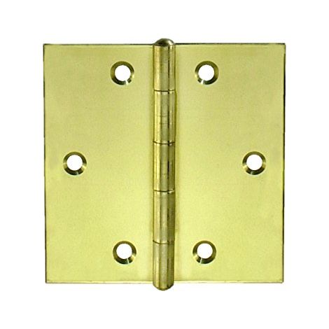 Connex DY200613 Lot de 2 pieces Charnieres Laiton/anguleuses 60 x 60 mm (1/2)
