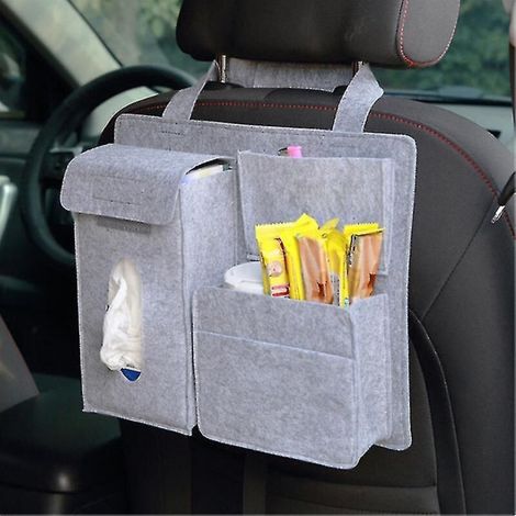 BEBUSINGOTO Aufbewahrungstasche für den Rücksitz des Autos, Hängetasche mit mehreren Taschen, Kofferraumtasche, Organizer für die Autoaufbewahrung, Innenausstattung, Zubehör