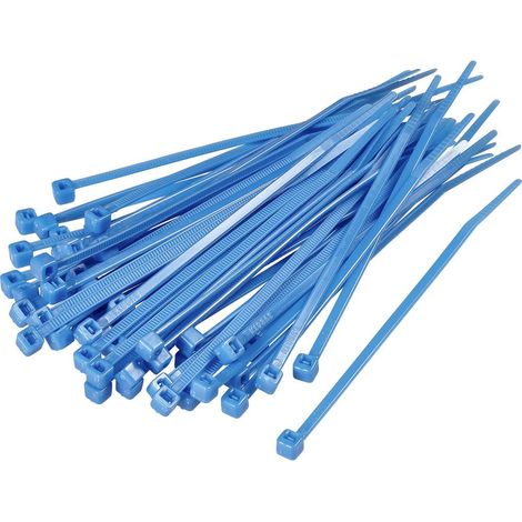 SERRE-CÂBLES 300 MM X 4.80 MM BLEU TRU COMPONENTS TC-CV300S203 1592873 CRANTAGE INTÉRIEUR 100 PC(S) (1/2)