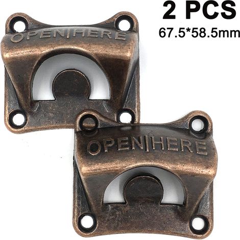 Ouvre-bouteilles Murale - En Alliage De Zinc - Pour Bière Et Sodas - Fixation Murale Incluse - Lot De 2 (1/5)