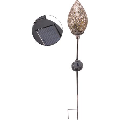 Lampe solaire de jardin étanche IP44, élégante et décorative à encastrer au sol pour allée. (1/5)