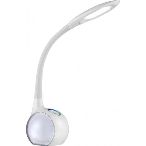 Lampada da tavolo a LED bianca TOUCH DIMMER lampada da lettura flexo lato soggiorno Globo 58278 (1/5)